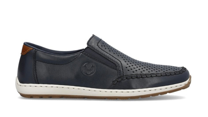 MENS NAVY SLIP ON SHOE