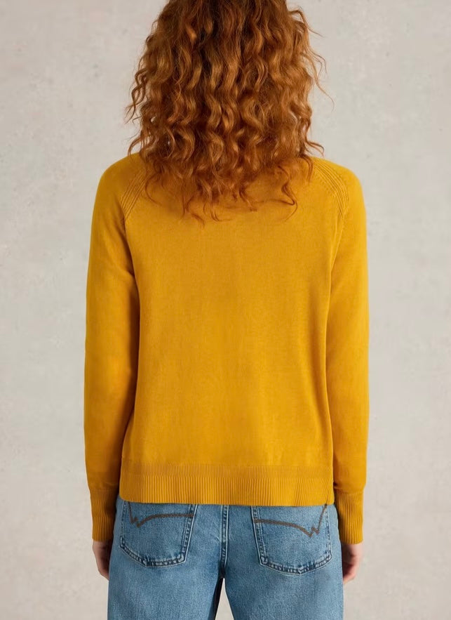 MID YELLOW LULU CARDIGAN