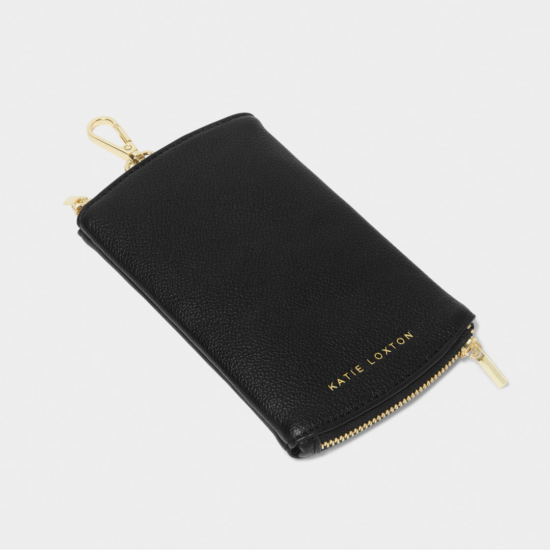 CLIP-ON SUNGLASSES CASE IN BLACK