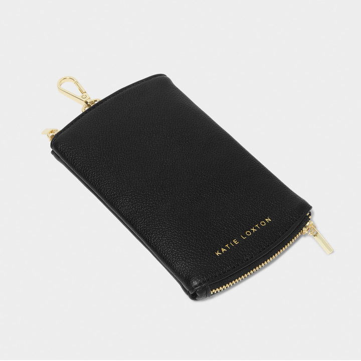 CLIP-ON SUNGLASSES CASE IN BLACK