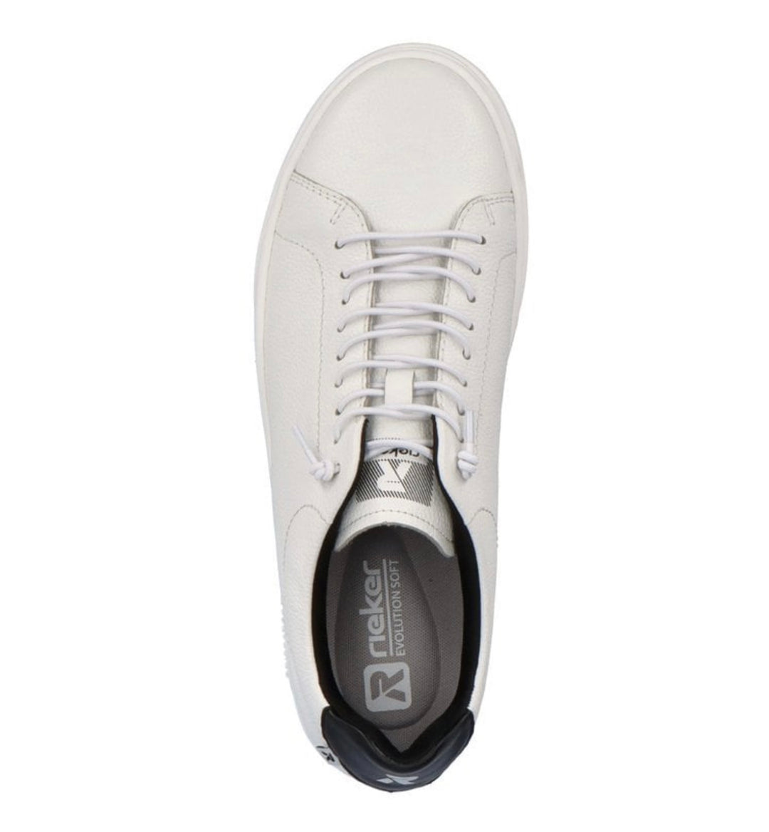 MENS WHITE LACE UP TRAINER