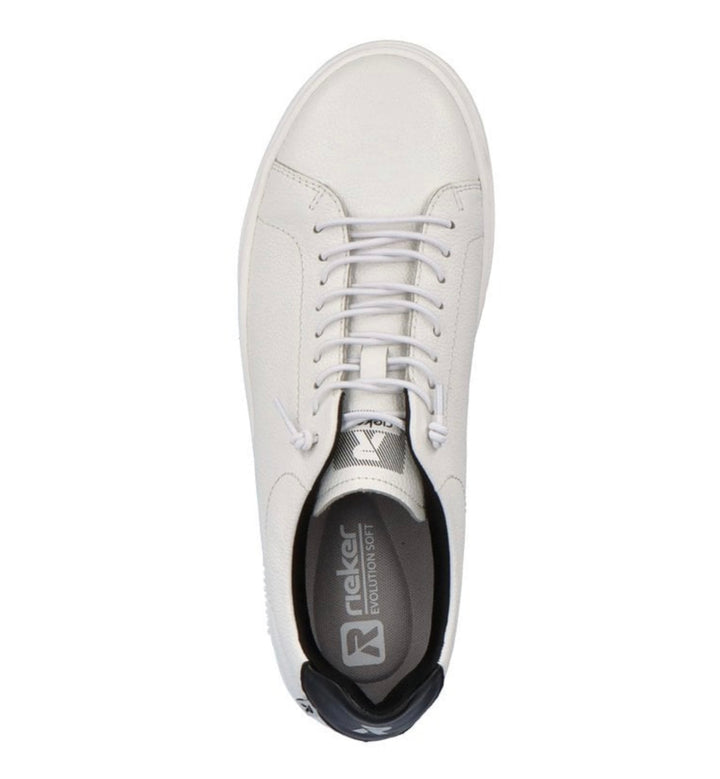 MENS WHITE LACE UP TRAINER