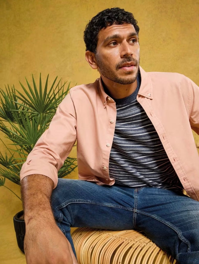 DARK NAVY ABERSOCH STRIPE SHORT SLEEVE TEE