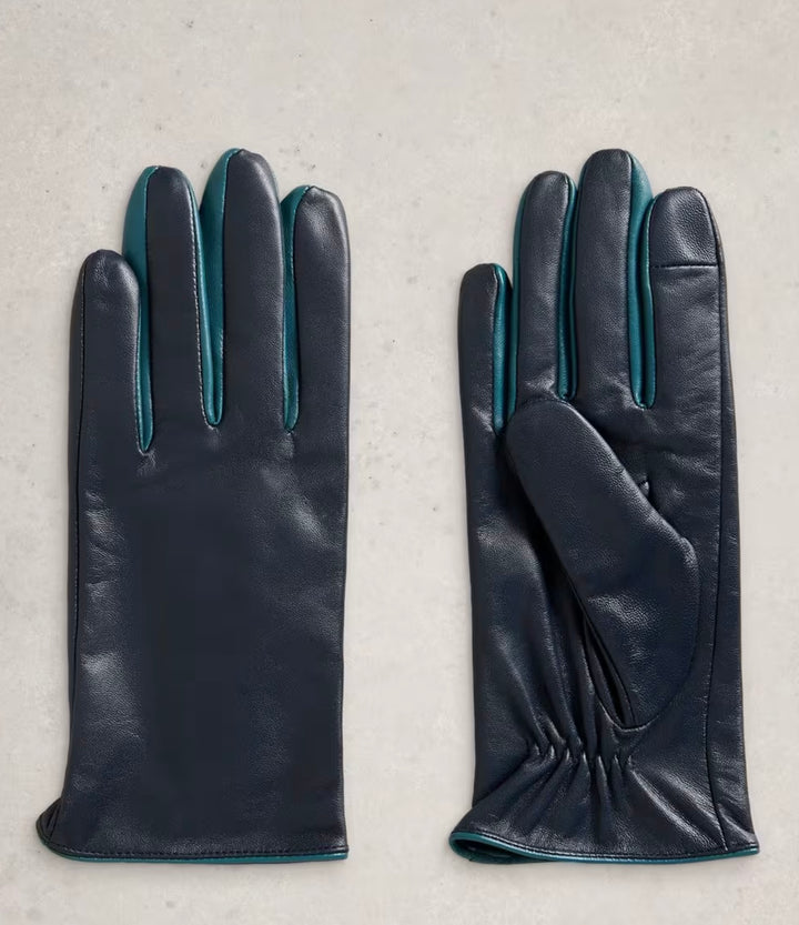 DARK NAVY CARRIE LEATHER GLOVE
