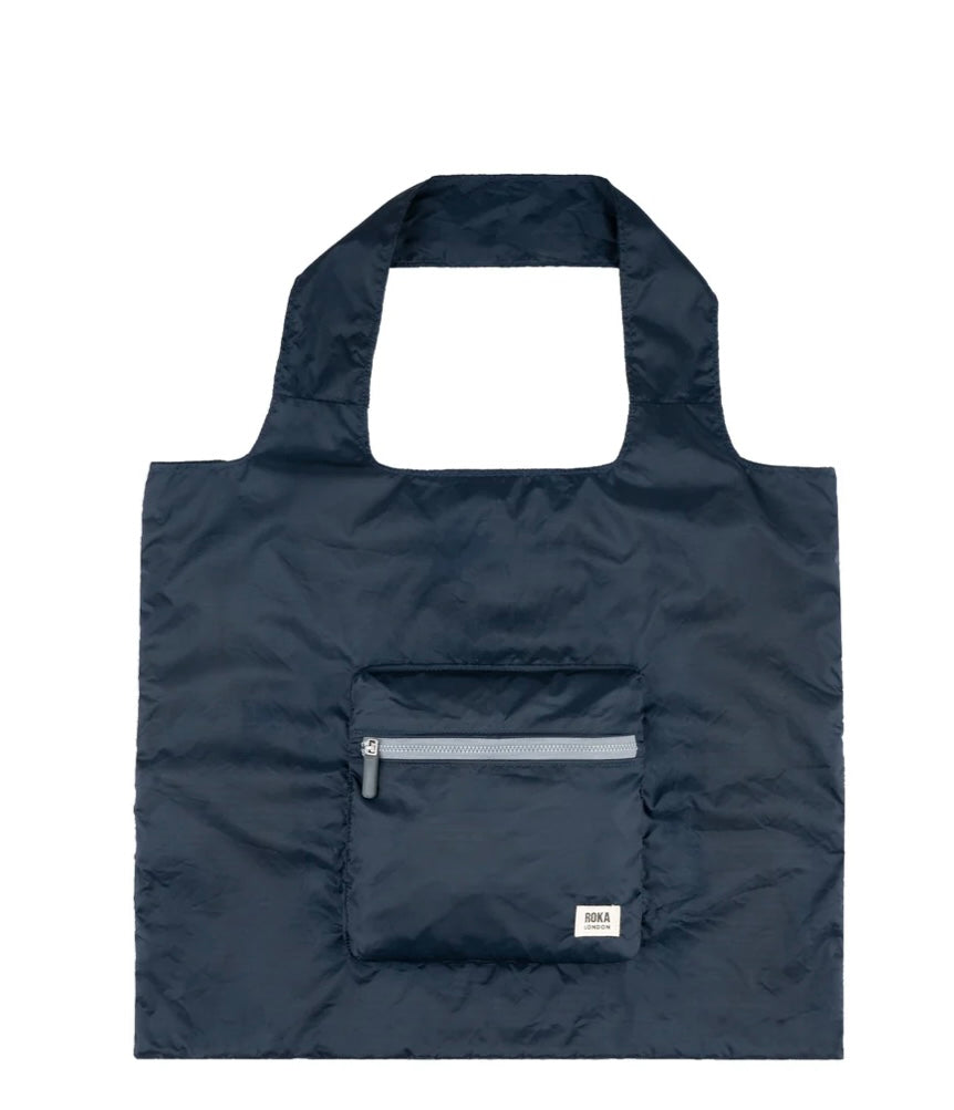 MIDNIGHT MEDIUM BOROUGH D RECYCLED NYLON FOLDABLE BAG