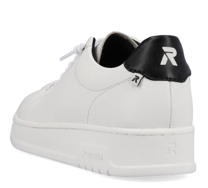 MENS WHITE LACE UP TRAINER