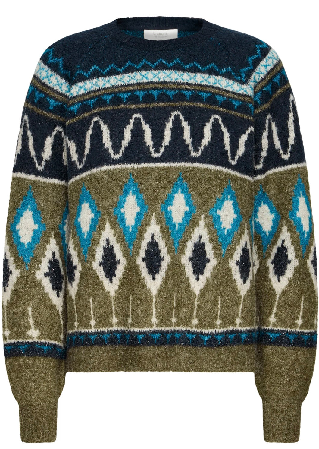 NAVY BLAZER NAFTA JACQUARD JUMPER