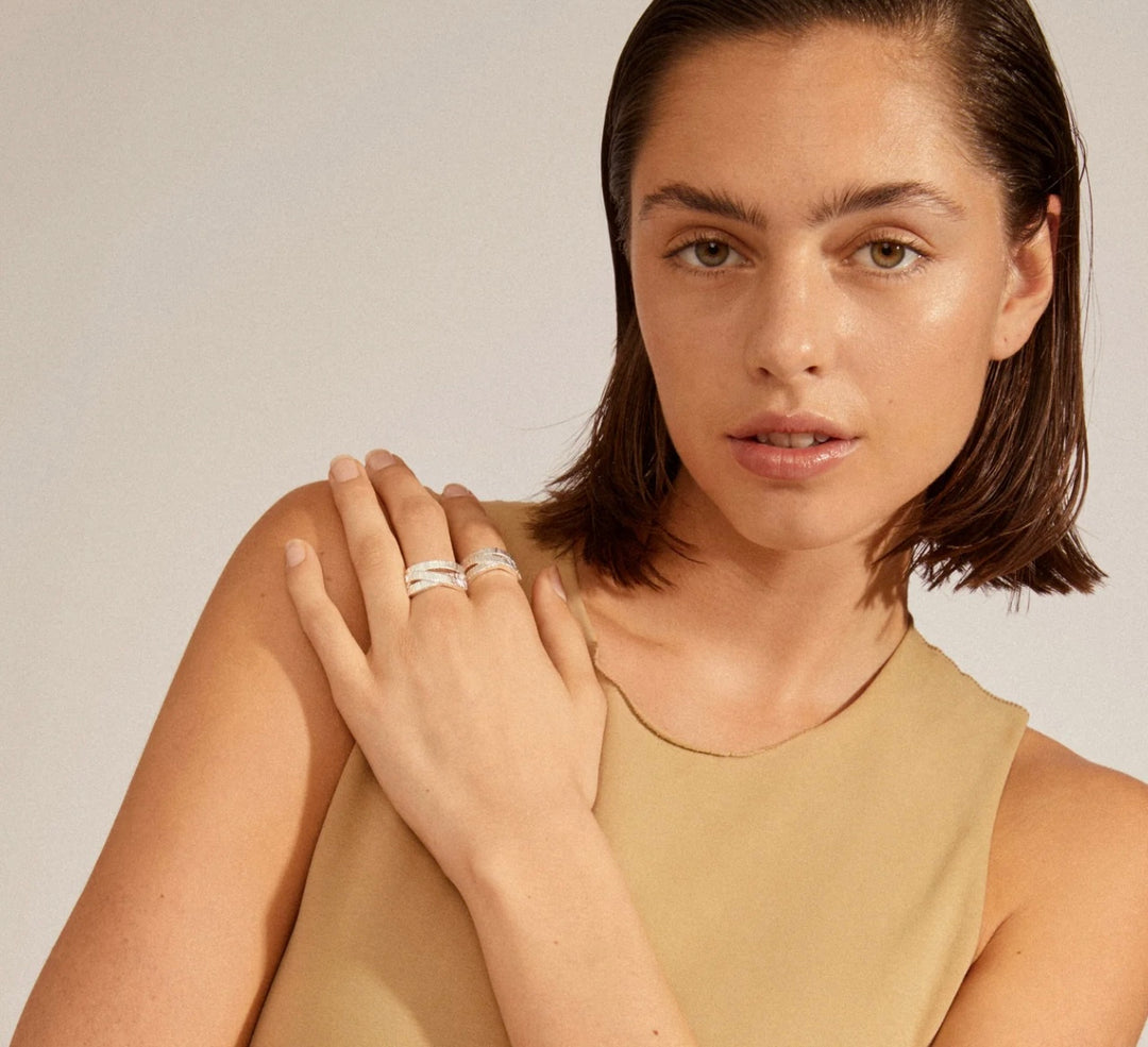 CARE RECYCLED SILVER PLATED RING
