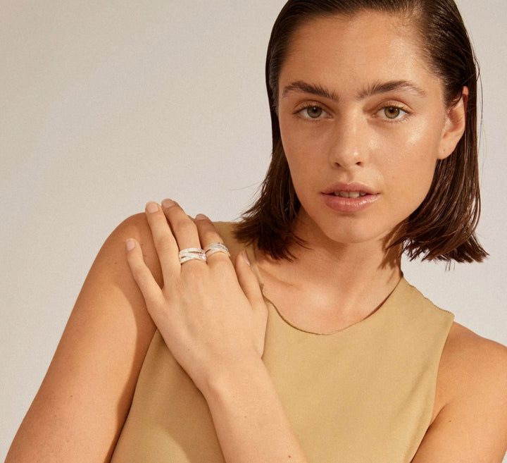 CARE RECYCLED SILVER PLATED RING