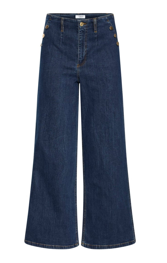 DARK BLUE DENIM KOMMA BUTTON JEANS
