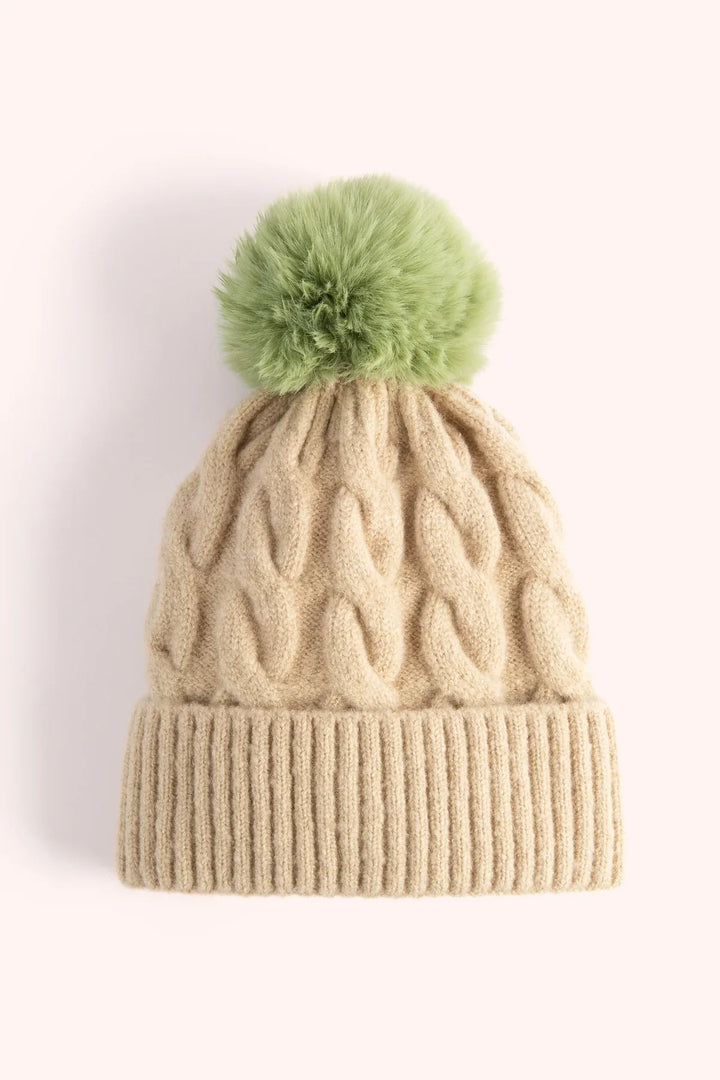 CREAM & SAGE POM POM NAT