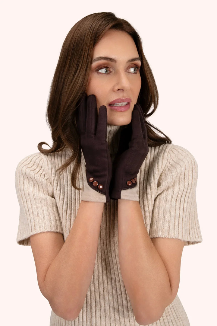 CHOCOLATE & CREAM ROWAN GLOVES