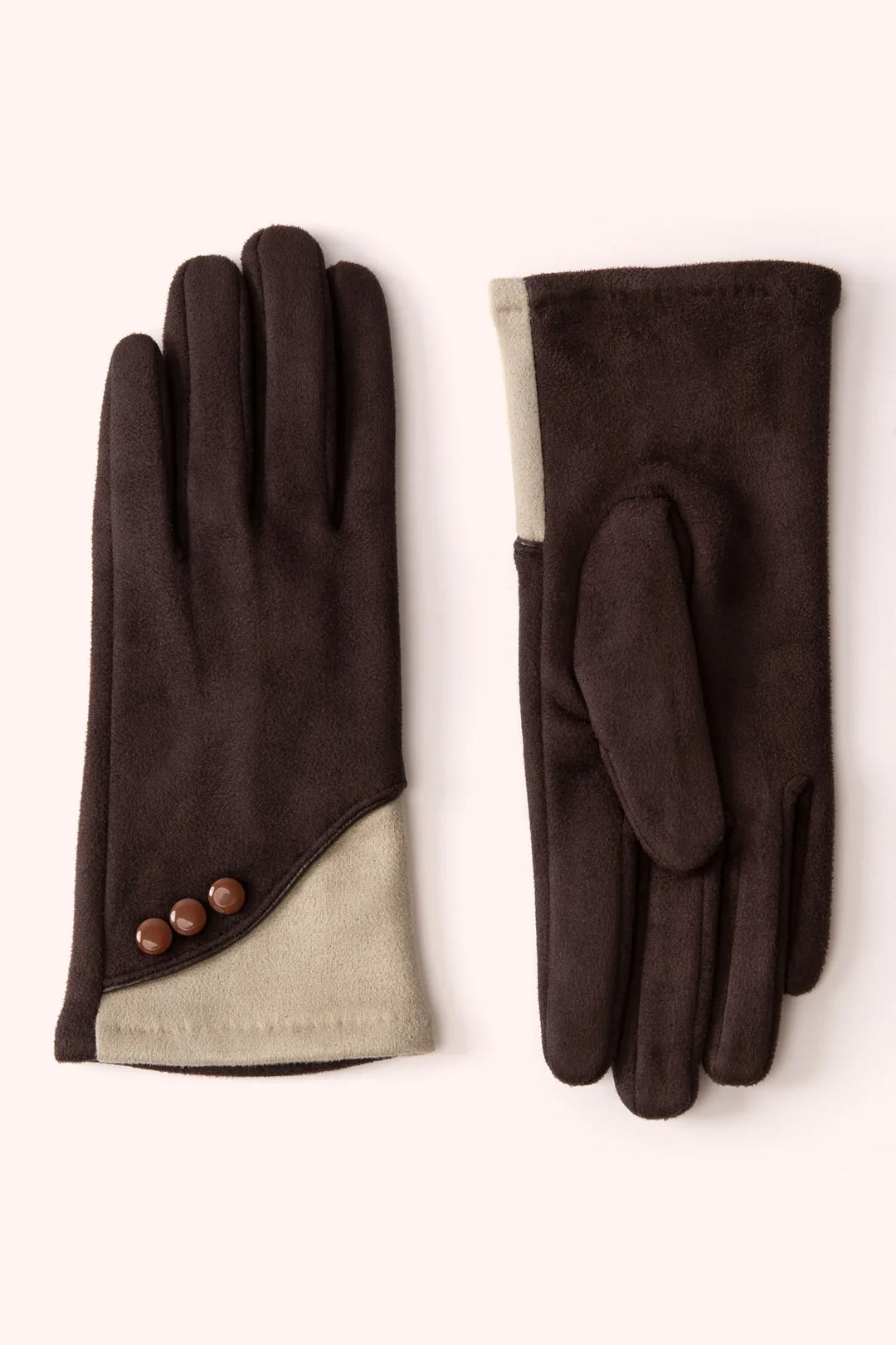 CHOCOLATE & CREAM ROWAN GLOVES