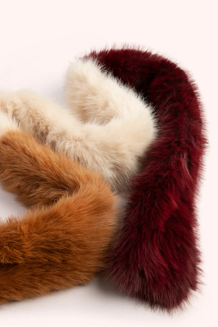 DAMSON MOCHA & CREAM ELSA SCARF