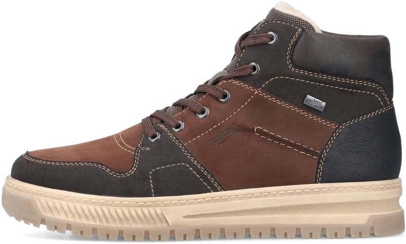 MENS BROWN COMBINATION EXTRA WIDE BOOT