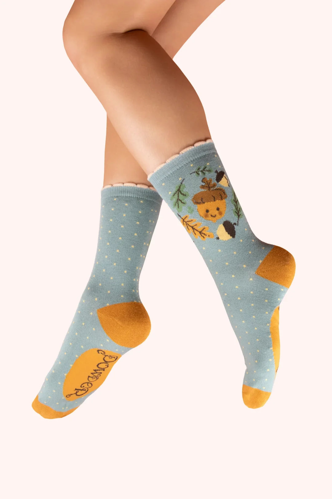 ANKLE SOCK HAPPY ACORN ICE