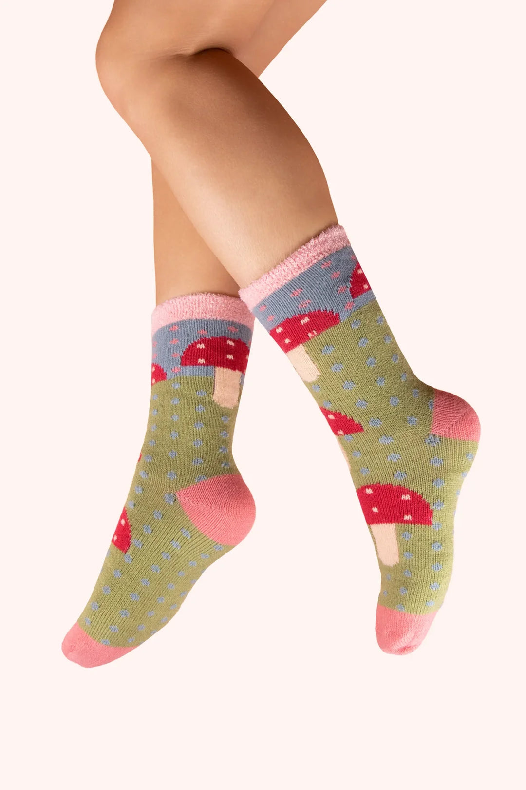 COSY SOCK - COSY TOADSTOOL GREEN