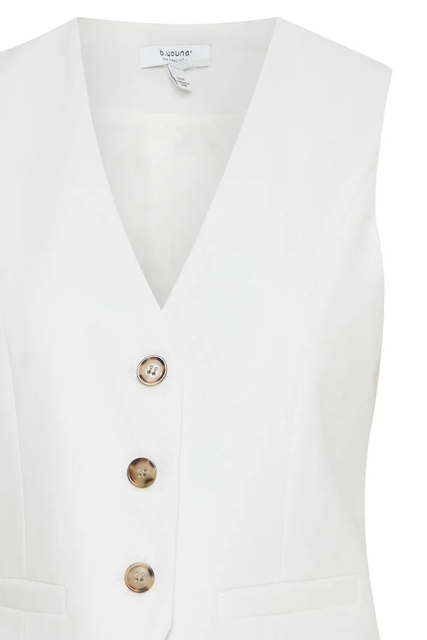 MARSHMALLOW WHITE DECERI WAISTCOAT