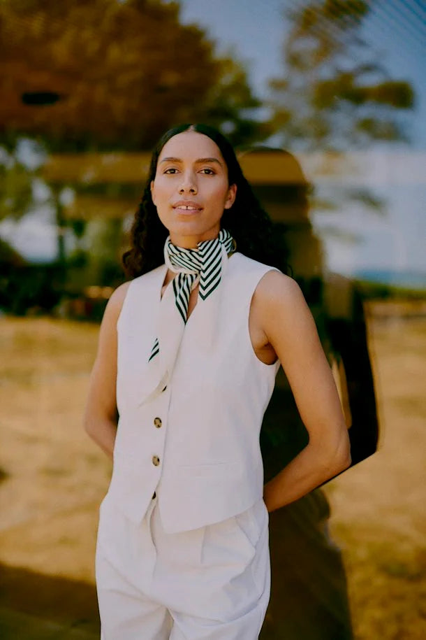 MARSHMALLOW WHITE DECERI WAISTCOAT