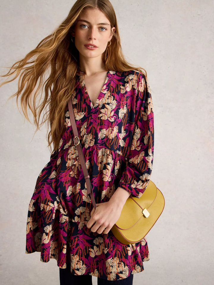 NAVY PRINT MARTA TUNIC