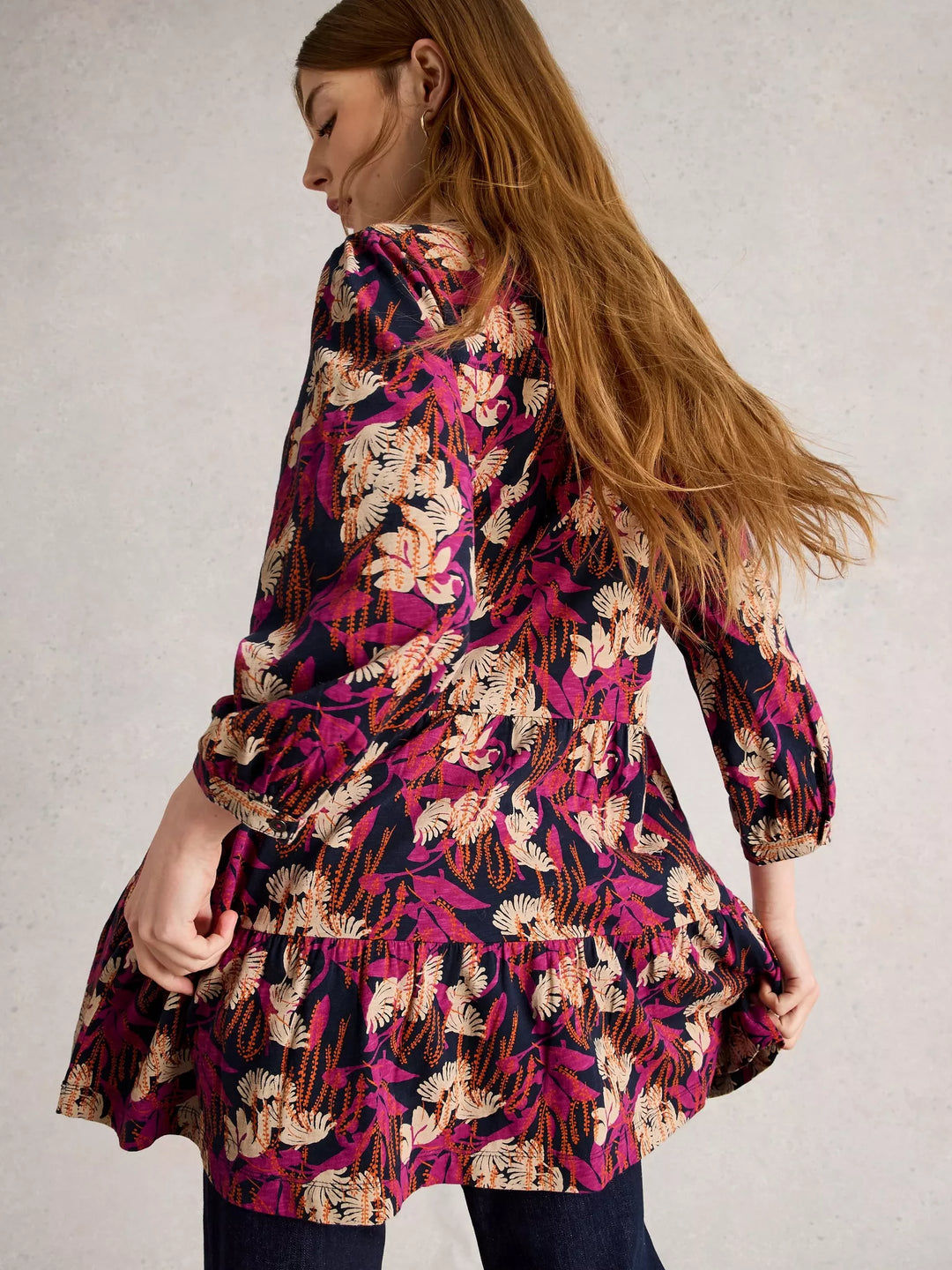 NAVY PRINT MARTA TUNIC