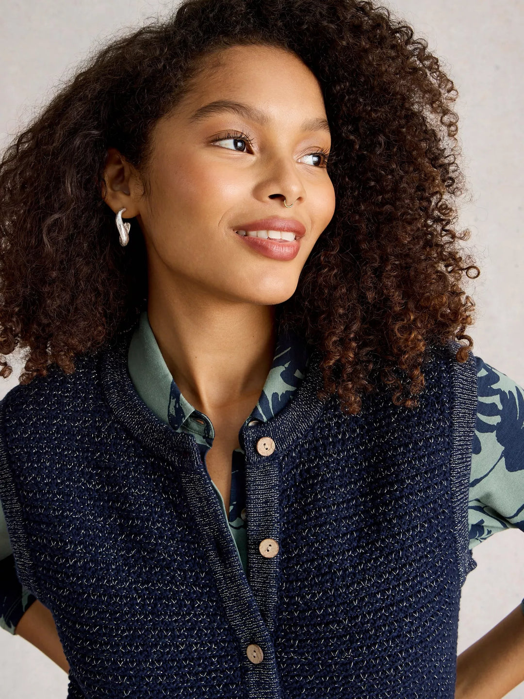 DARK NAVY BELLE SPARKLE TANK TOP