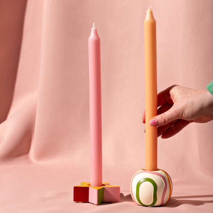 SET OF 2 CANDLESTICK HOLDERS
