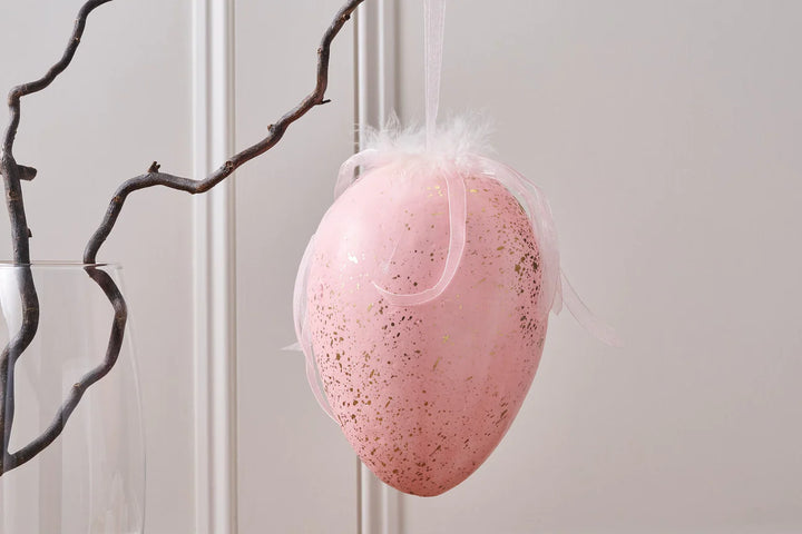 PINK EASTER EGG HANGING DECORATION