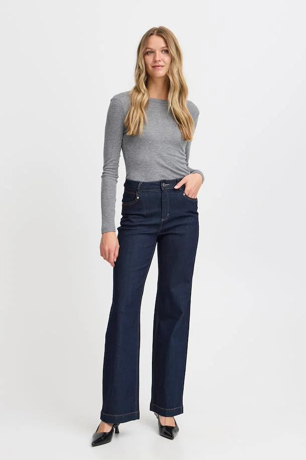 CHICAGO HANNA JEANS RAW BLUE DENIM