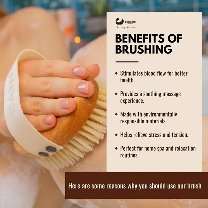 NATURAL BRISTLE MASSAGE HAND BRUSH