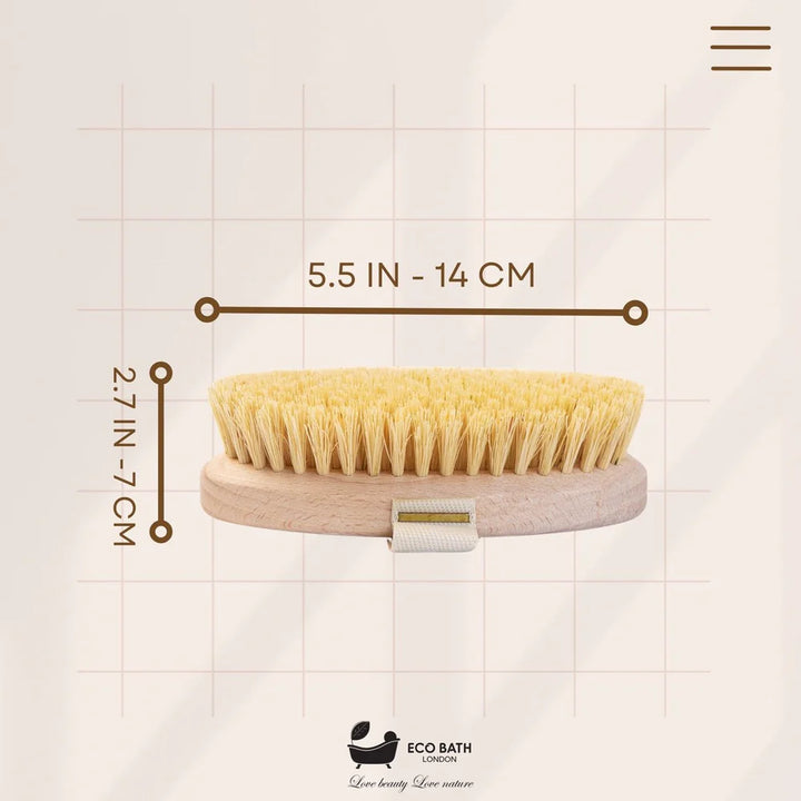 NATURAL BRISTLE MASSAGE HAND BRUSH