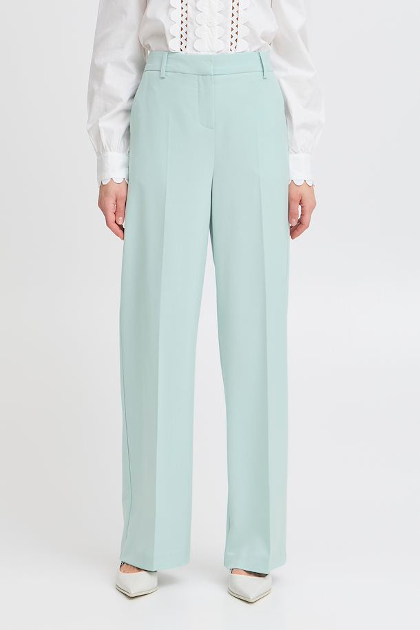 DANTA WIDE LEG PANTS CROP BLUE HAZE