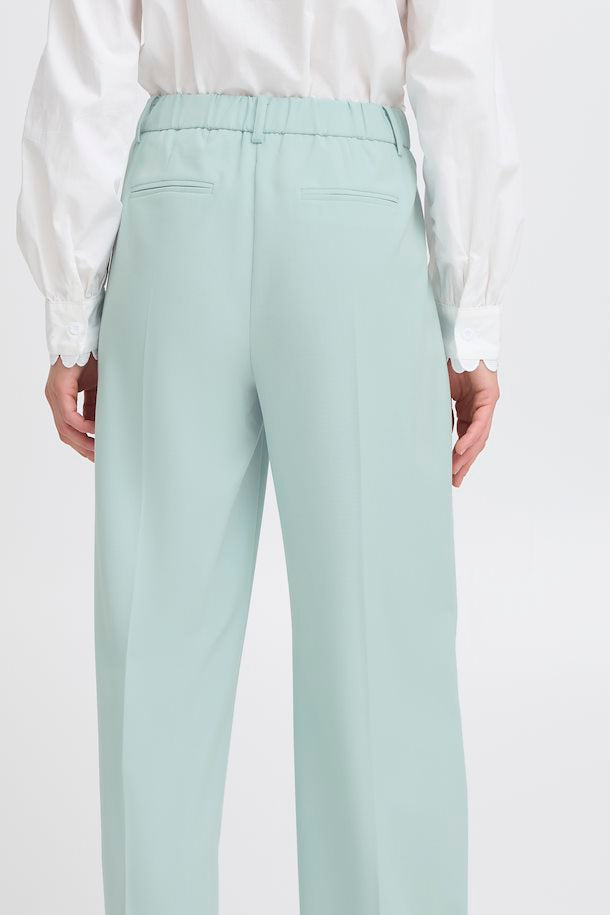 DANTA WIDE LEG PANTS CROP BLUE HAZE