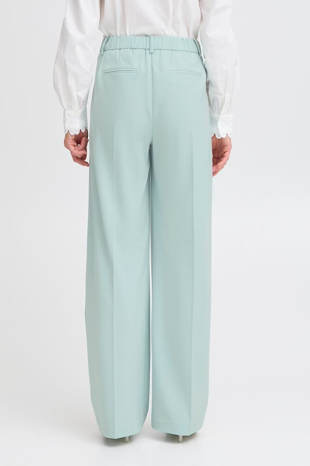 DANTA WIDE LEG PANTS CROP BLUE HAZE