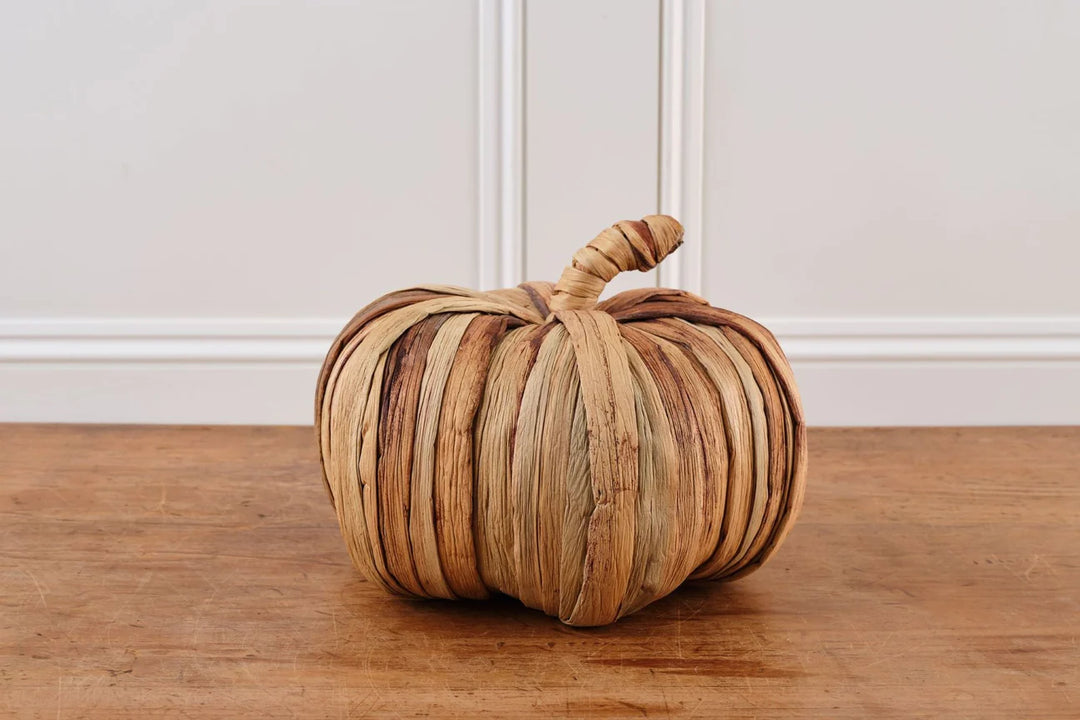 NATURAL STRAW PUMPKIN