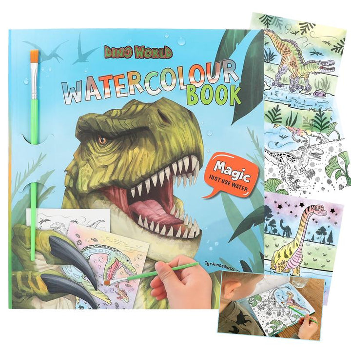 DINO WORLD WATERCOLOUR BOOK