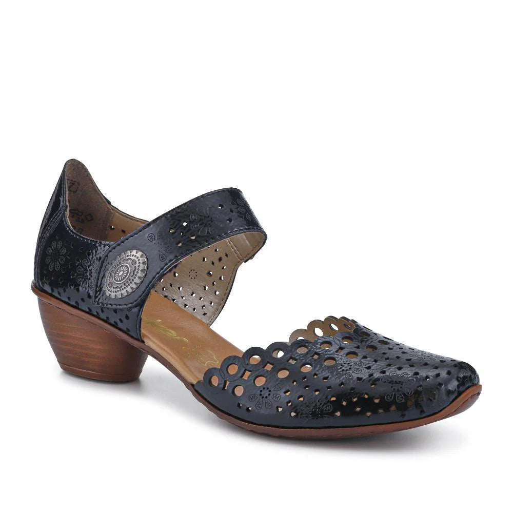 43753-14 LADIES SHOES BLUE BODENFLECHTER