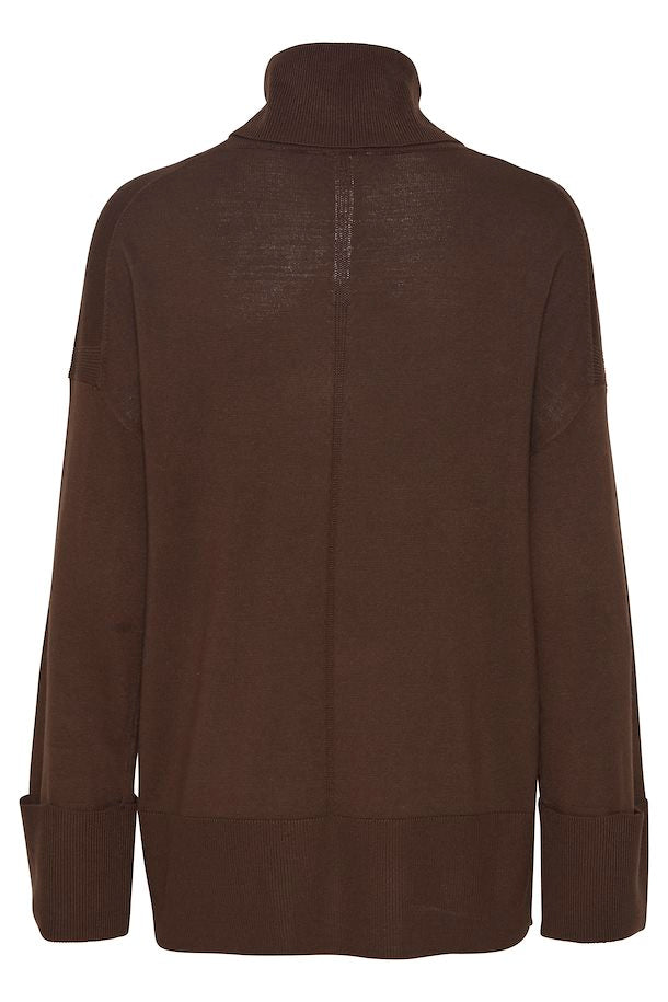 CHOCOLATE MOLE ALMA KNITTED ROLL NECK JUMPER