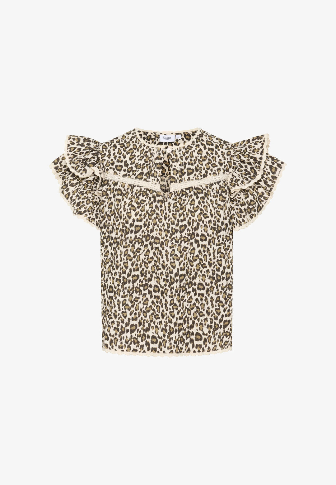 CRÈME LEOPARD STROKES KIRBY TOP