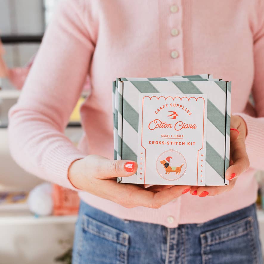 Christmas Dachshund Cross Stitch Kit