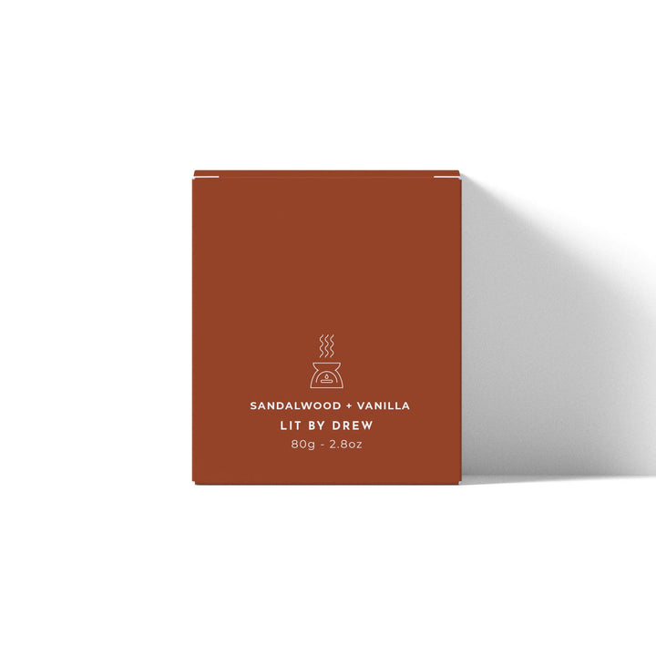 Sandalwood & Vanilla Eco Friendly Boxed Soy Wax Melt: Sandalwood + Vanilla