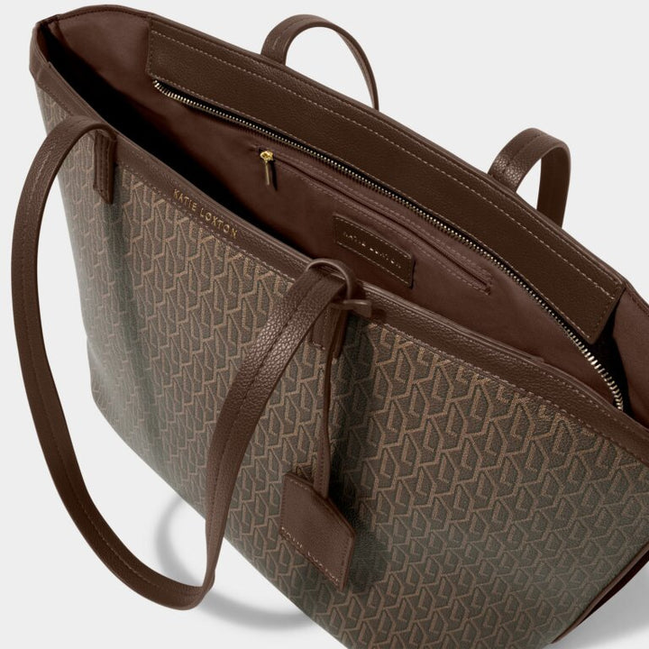 CHOCOLATE SIGNATURE TOTE BAG