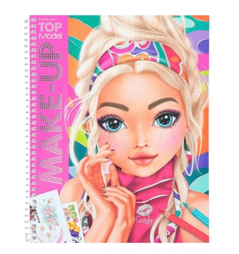 TOP MODEL MAKE UP COLOURING BOOK