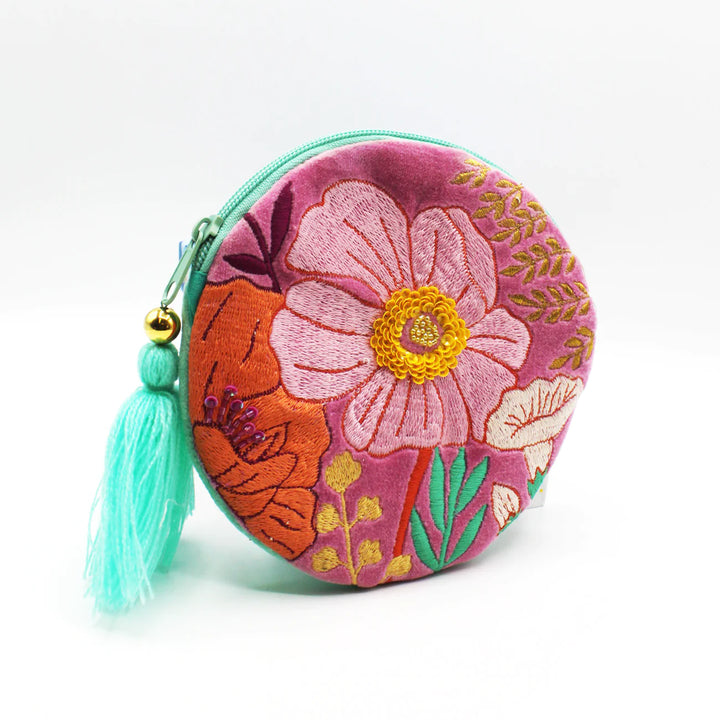 POSY HOT PINK ROUND PURSE