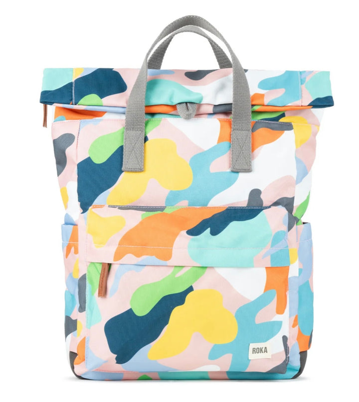 MEDIUM CANFIELD B MELLOW CAMO RECYCLED CANVAS BAG