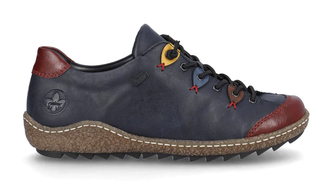 NAVY LIV LACE UP SHOE