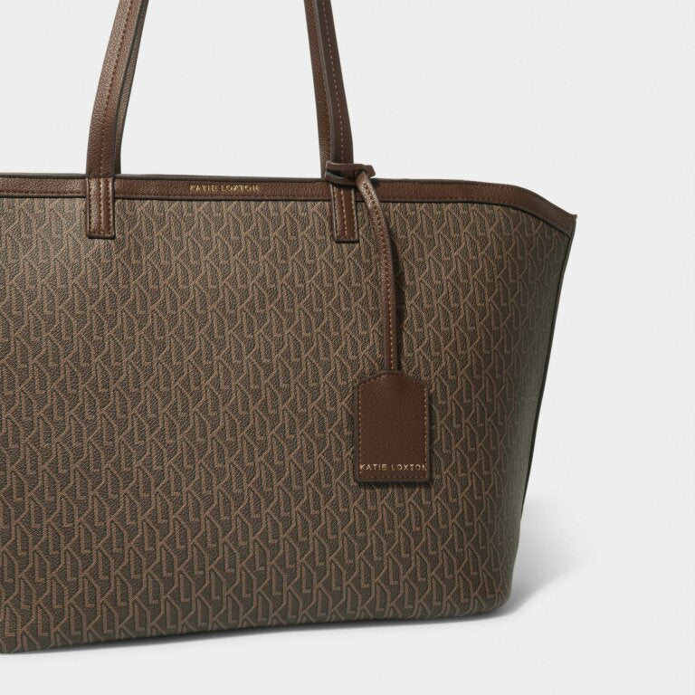 CHOCOLATE SIGNATURE TOTE BAG
