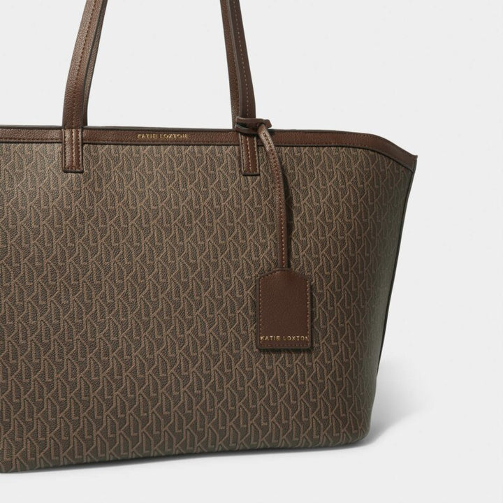 CHOCOLATE SIGNATURE TOTE BAG