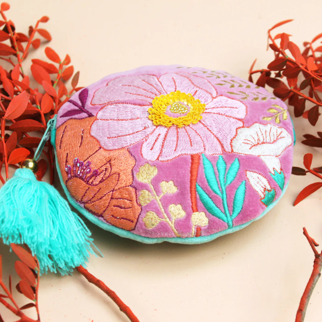 POSY HOT PINK ROUND PURSE