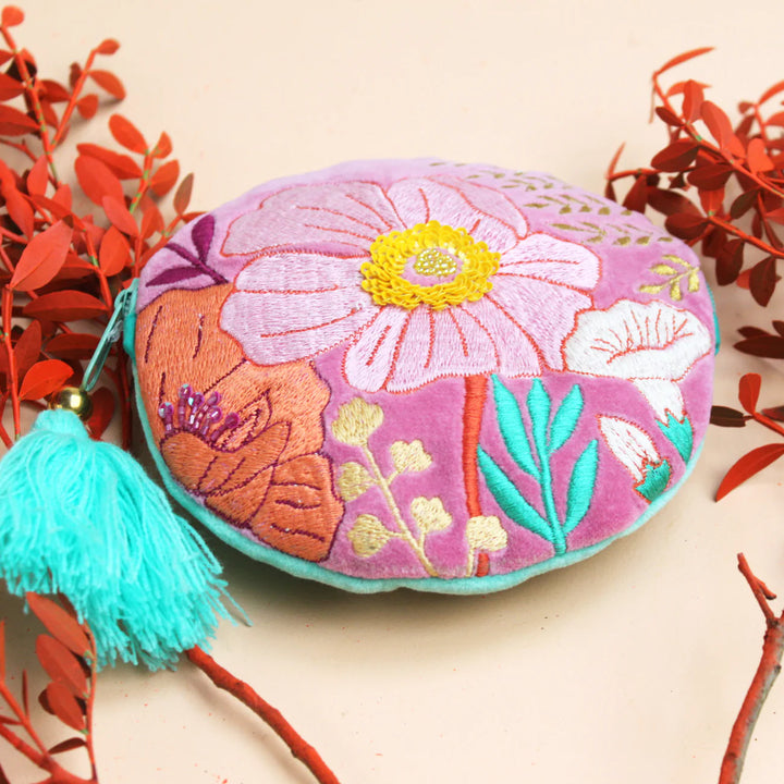 POSY HOT PINK ROUND PURSE